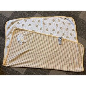 Absorba vtg y2k cotton baby security blanket lovey bear stripes